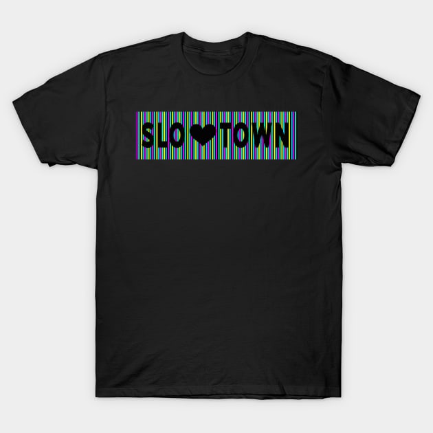 SLO TOWN with a heart T-Shirt by TheJadeCat